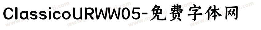 ClassicoURWW05字体转换