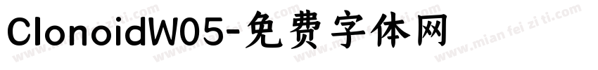 ClonoidW05字体转换