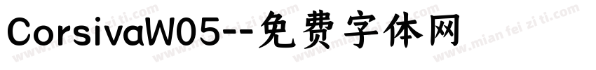 CorsivaW05-字体转换
