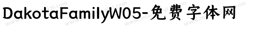 DakotaFamilyW05字体转换