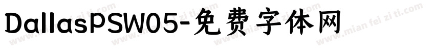 DallasPSW05字体转换