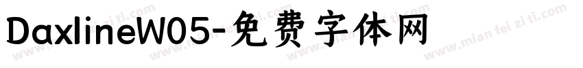 DaxlineW05字体转换