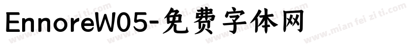 EnnoreW05字体转换