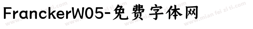 FranckerW05字体转换