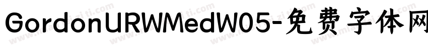 GordonURWMedW05字体转换