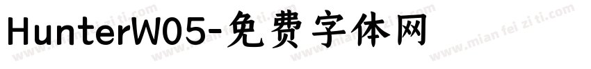 HunterW05字体转换