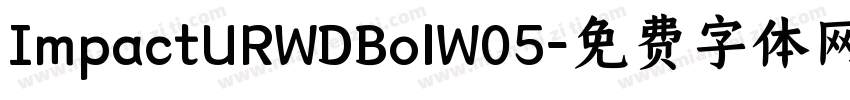 ImpactURWDBolW05字体转换
