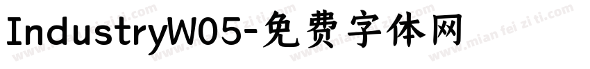 IndustryW05字体转换