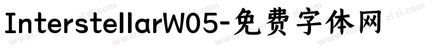 InterstellarW05字体转换