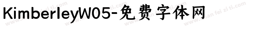 KimberleyW05字体转换