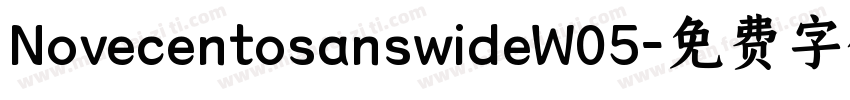 NovecentosanswideW05字体转换