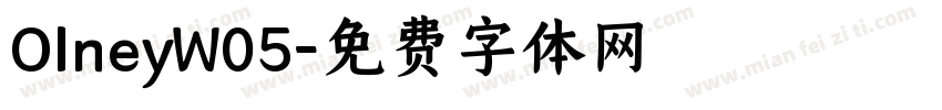 OlneyW05字体转换