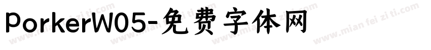 PorkerW05字体转换