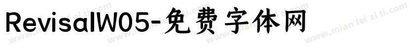 RevisalW05字体转换