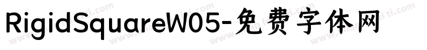 RigidSquareW05字体转换