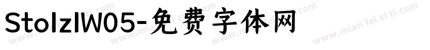 StolzlW05字体转换