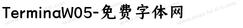 TerminaW05字体转换