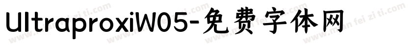 UltraproxiW05字体转换