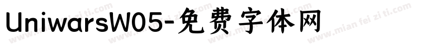 UniwarsW05字体转换