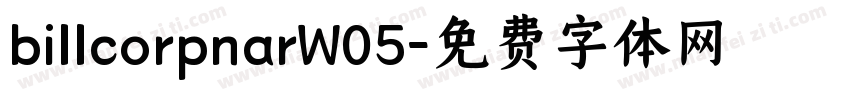 billcorpnarW05字体转换
