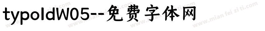 typoldW05-字体转换