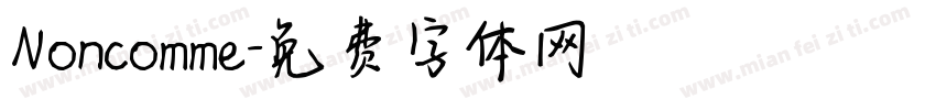 Noncomme字体转换