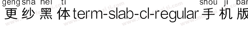 更纱黑体term-slab-cl-regular手机版字体转换