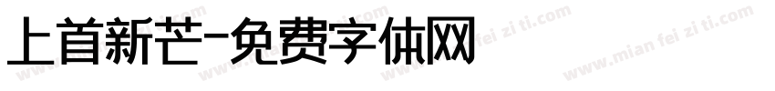 上首新芒字体转换