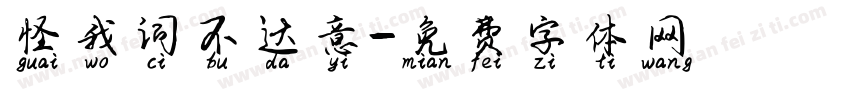 怪我词不达意字体转换