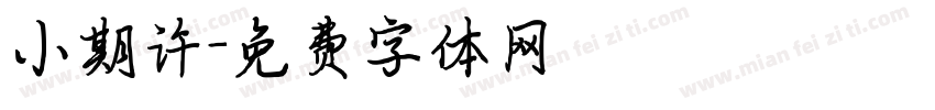 小期许字体转换
