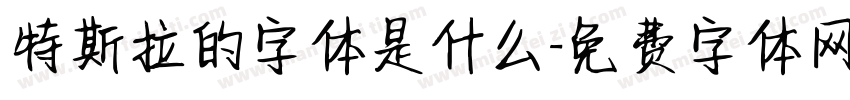 特斯拉的字体是什么字体转换