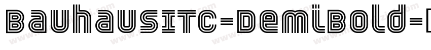 BauhausITC-DemiBold字体转换