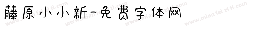 藤原小小新字体转换