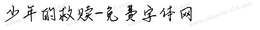 少年的救赎字体转换