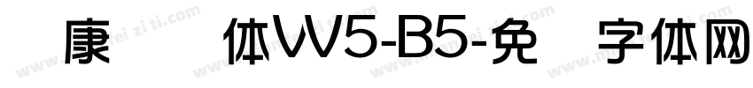华康华综体W5-B5字体转换