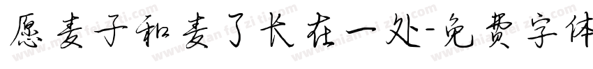 愿麦子和麦了长在一处字体转换