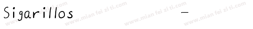 Sigarillos手写圆体英文字体转换