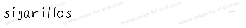 sigarillos意大利手写圆体英文字体转换