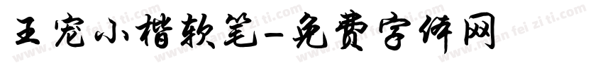 王宠小楷软笔字体转换