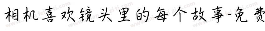 相机喜欢镜头里的每个故事字体转换