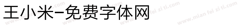 王小米字体转换