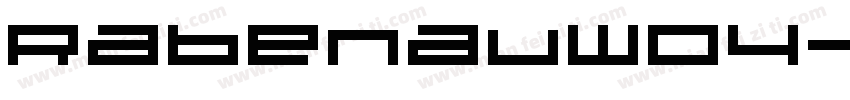 RabenauW04字体转换