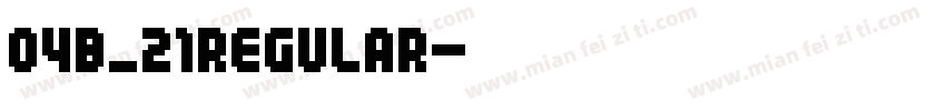 04b_21regular字体转换