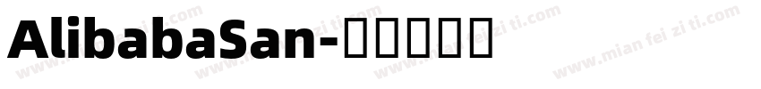 AlibabaSan字体转换