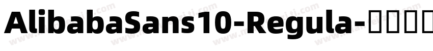 AlibabaSans10-Regula字体转换