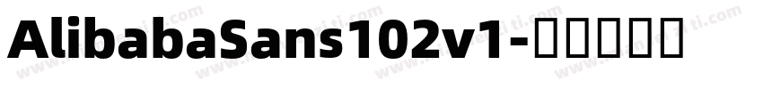 AlibabaSans102v1字体转换