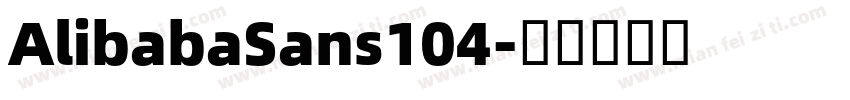 AlibabaSans104字体转换