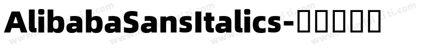 AlibabaSansItalics字体转换