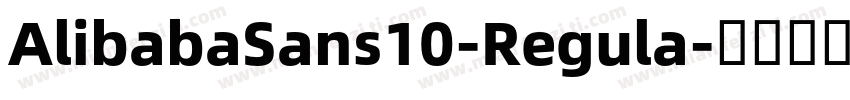 AlibabaSans10-Regula字体转换