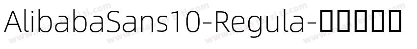 AlibabaSans10-Regula字体转换